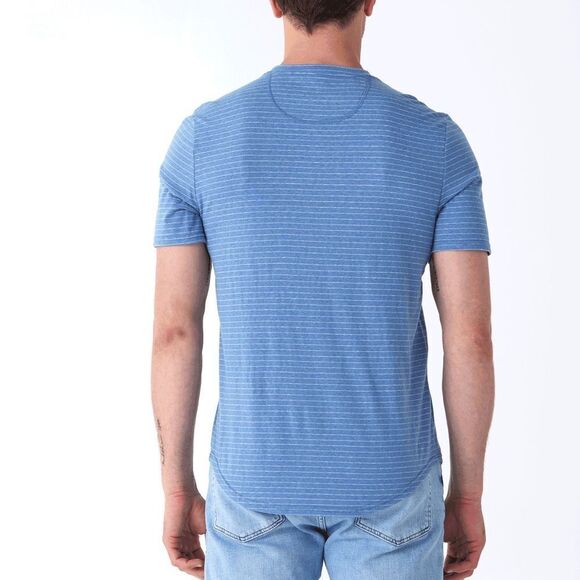 Thread 4 Thought Topview Stripe Triblend SS Henley Blue L NWT Stitch Fix - Picture 4 of 8